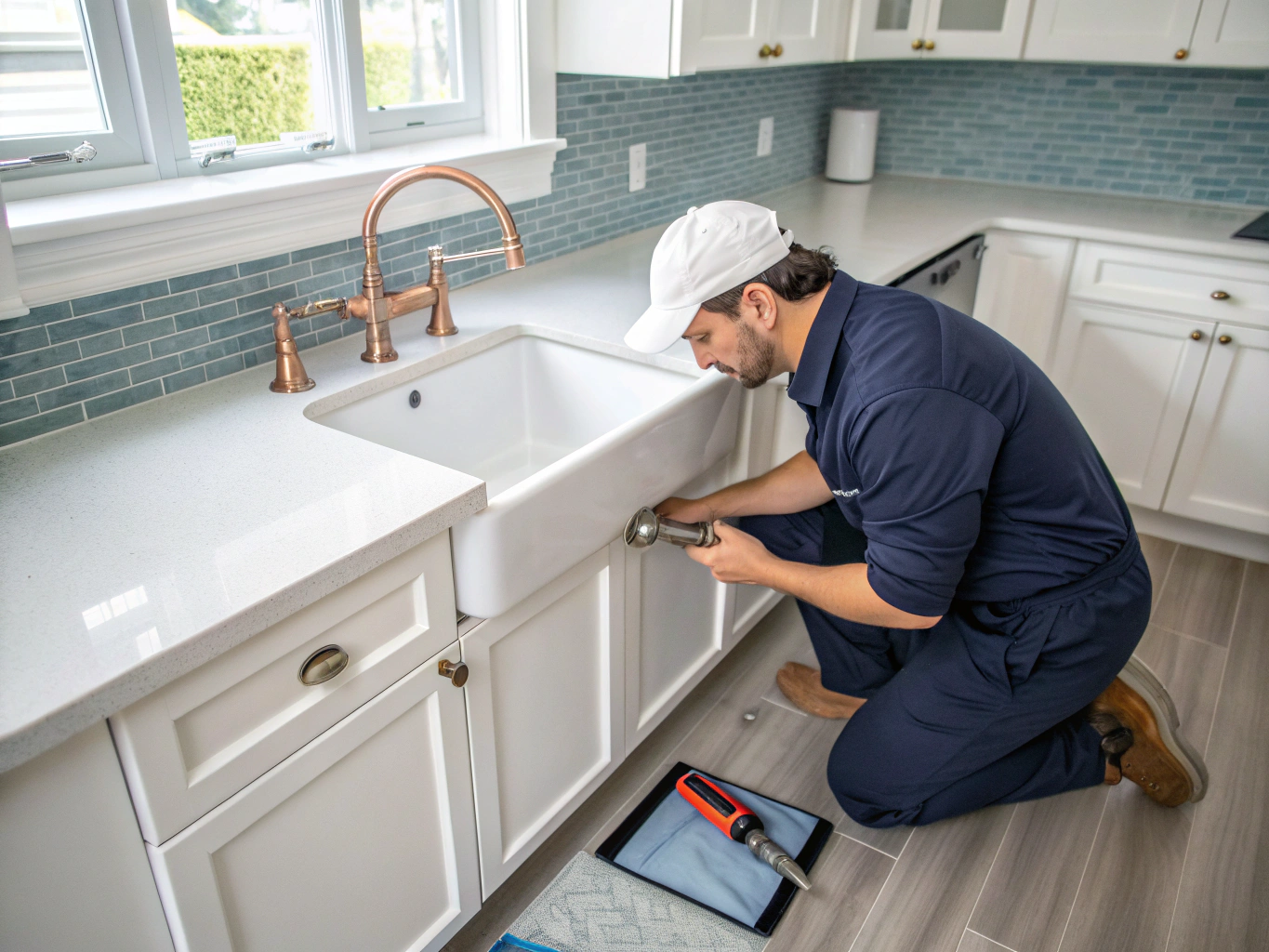 Technical plumbing installation