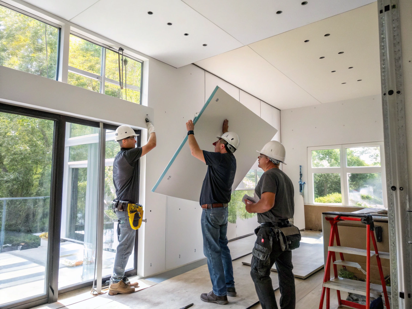 Drywall installation and repairs